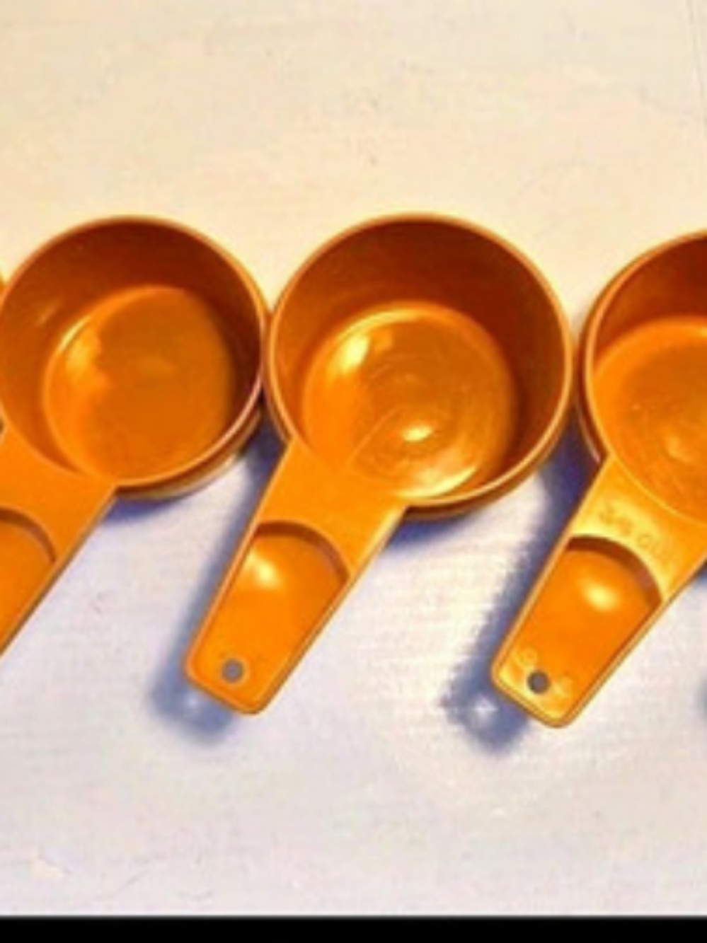 Tupperware Set Of 6 Measuring Cups Orange Replacement Cups